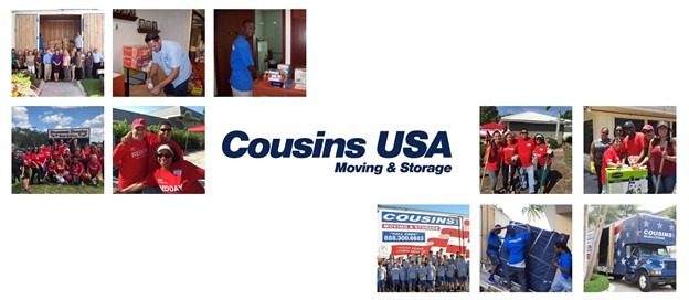 Text says Cousins USA Moving & Storage